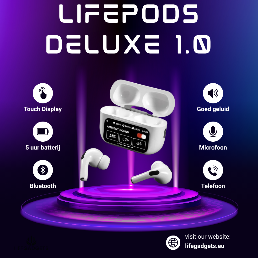 LifePods Deluxe 1.0. + GRATIS HOESJE